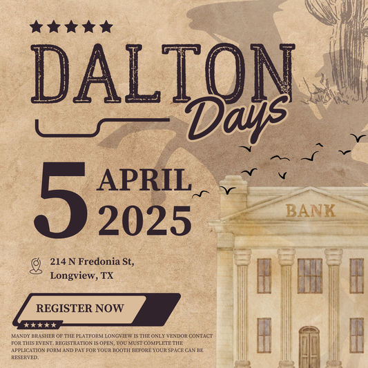 Dalton Days-10X10 Booth-April 5th